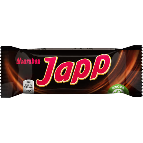 Marabou Japp - Soft Caramel and Chewy Nougat Covered in Milk Chocolate 30g