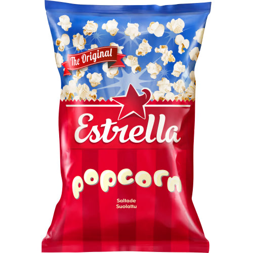 Estrella Popcorn Saltade - Salted Ready-Popped Popcorn 65g