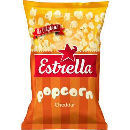 Estrella Popcorn Cheddar - Cheddar Ready-Popped Popcorn 80g