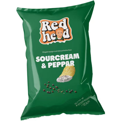 Redhead Sourcream Pepper Chips - Sourcream Pepper Chips 150g