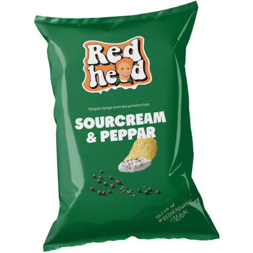 Redhead Sourcream Pepper Chips - Sourcream Pepper Chips 150g