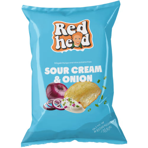 Redhead Sourcream Onion Chips - Sourcream Onion Chips 150g