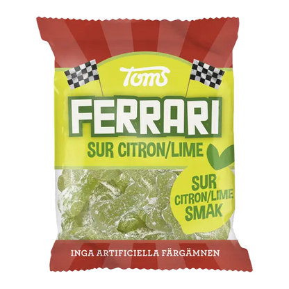 Toms Ferrari Citron Lime Påse - Lemon Lime Gummy Cars 120g