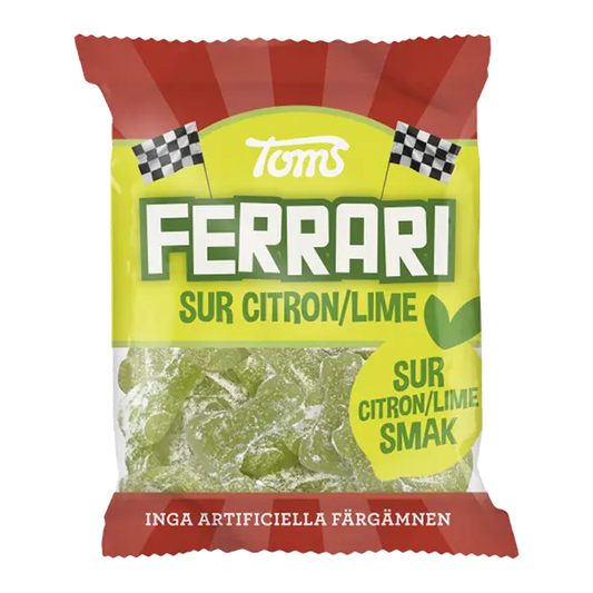 Toms Ferrari Citron Lime Påse - Lemon Lime Gummy Cars 120g