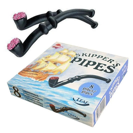Skipper´s Pipe Lakrits Pipa 8-pack - Licorice Pipe 136g