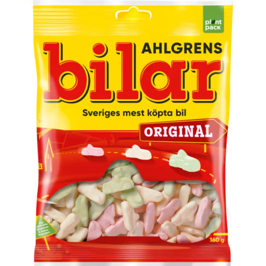 Ahlgrens Bilar Original – Fruity Marshmallow Sweets 160g