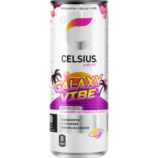 Celsius Galaxy Vibe Energidryck Burk - Energy Drink 35.5cl