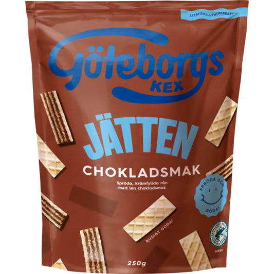 Jätten Chokladsmak Rån - Chocolate-flavored Wafer Cookies 250g