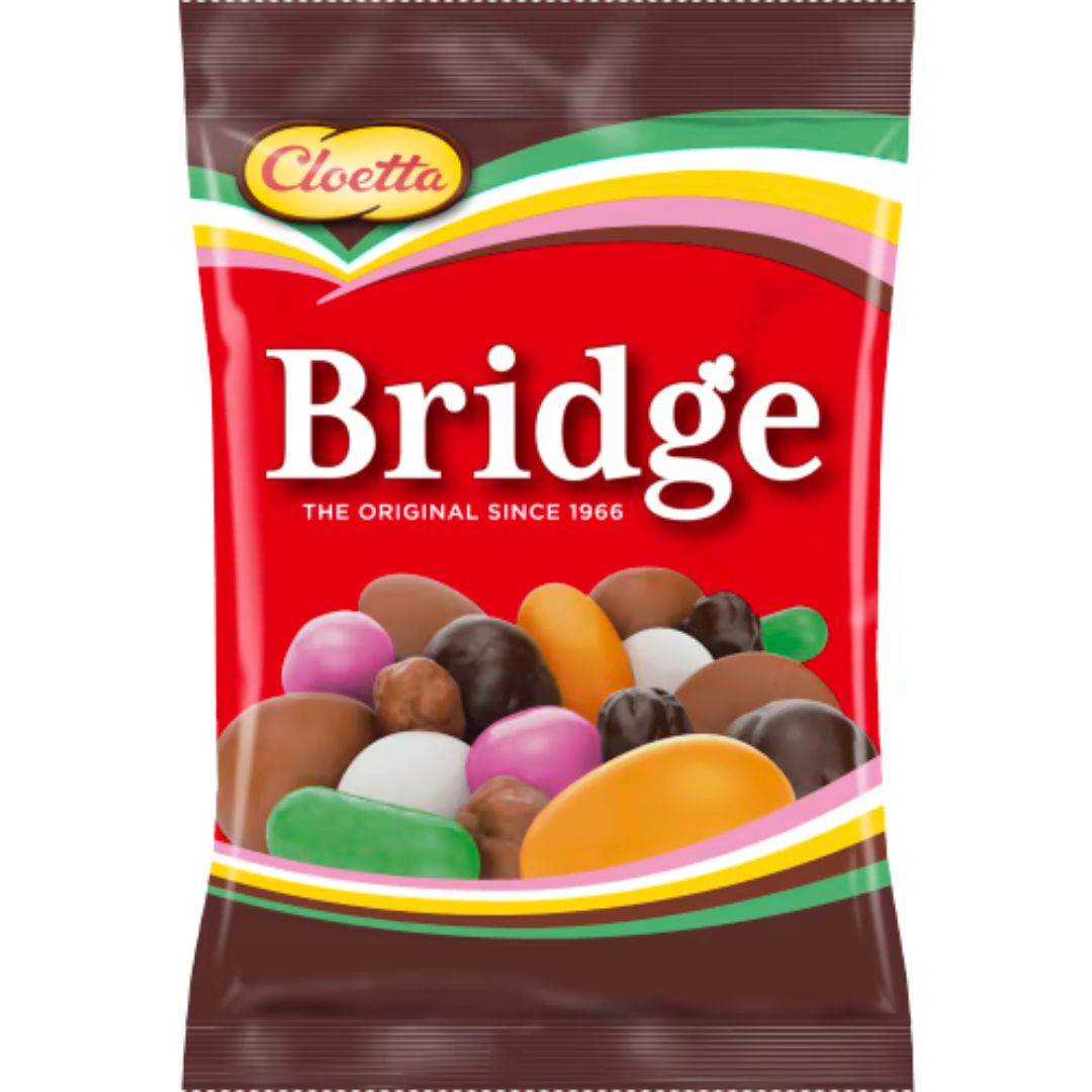 Cloetta Bridge - Chocolate & Candy Mix with Nuts, Licorice, and Raisins 180g