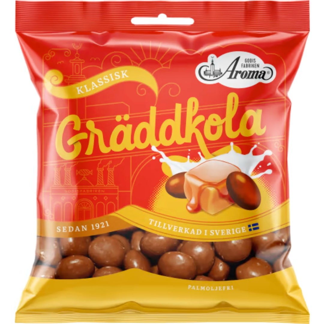 Aroma Dals Gräddkola - Chocolate covered Creamy Caramels 95g