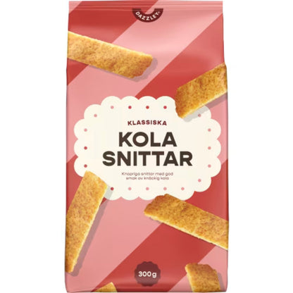 Dazzley Kola Snittar Klassiska - Crispy Cookies with Caramel flavour 300g