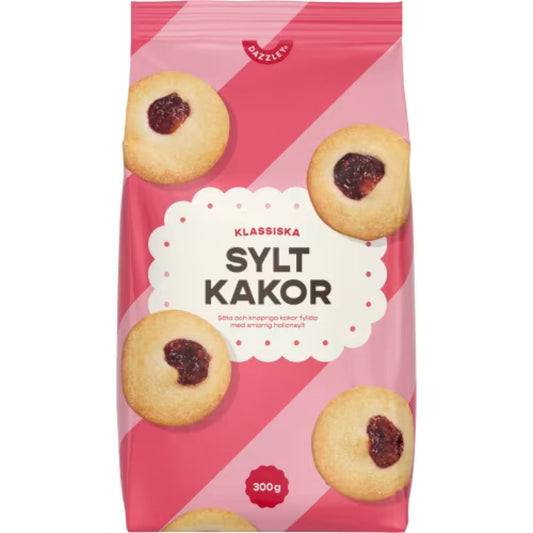 Dazzley Syltkakor - Jam Cookies 300g