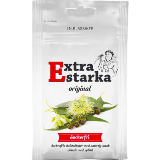 Extra Starka Original Sockerfri Halstablett - Sugar-Free Lozenges 60g