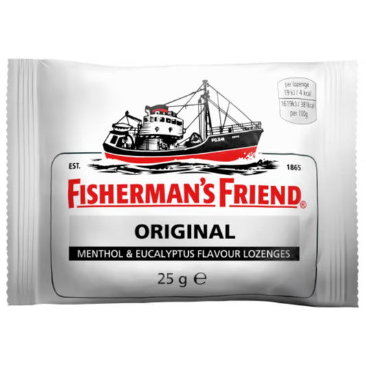 Fisherman's Original Halstabletter - Menthol & Eucalyptus Flavour Lozenges 25g