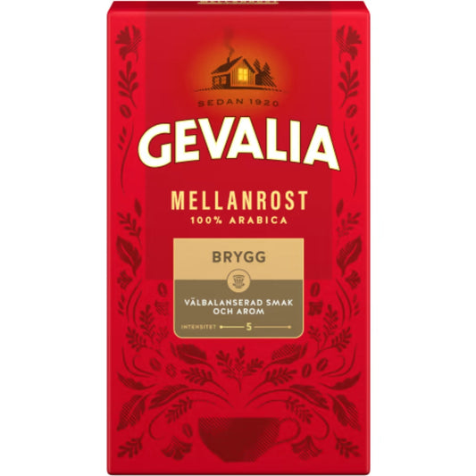 Gevalia Bryggkaffe Mellanrost - Medium Roast Filter Coffee 450g