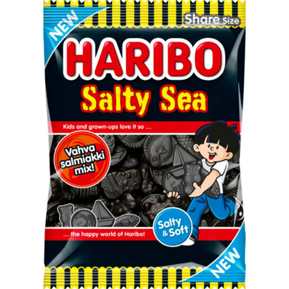 Haribo Salty Sea - Salty Licorice mix 170g