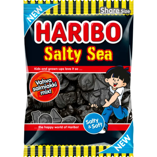 Haribo Salty Sea - Salty Licorice mix 170g