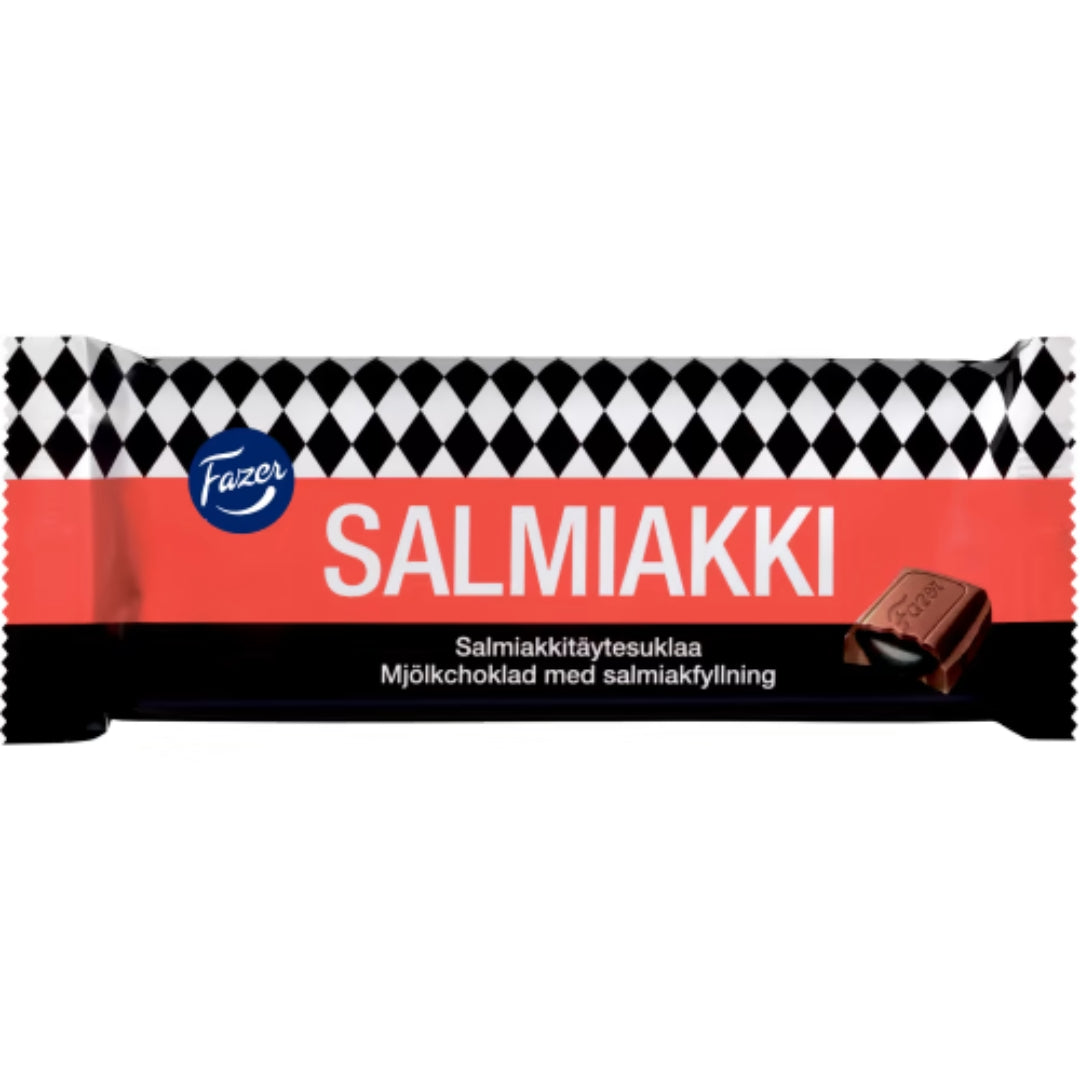 Fazer Salmiakki – Liquorice Chocolate Bar 100g