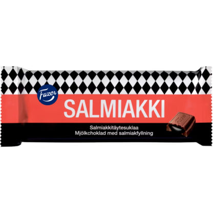 Fazer Salmiakki – Liquorice Chocolate Bar 100g