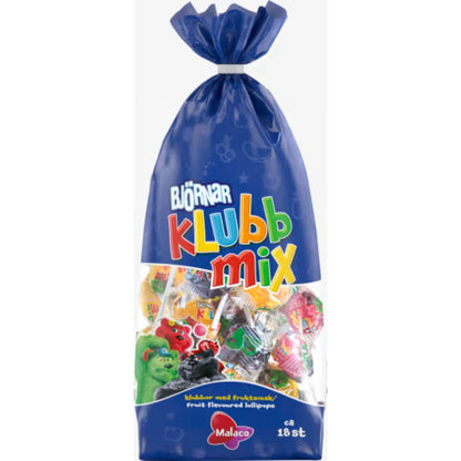 Malaco Björnar Klubbmix - Lollipop Mix 200g