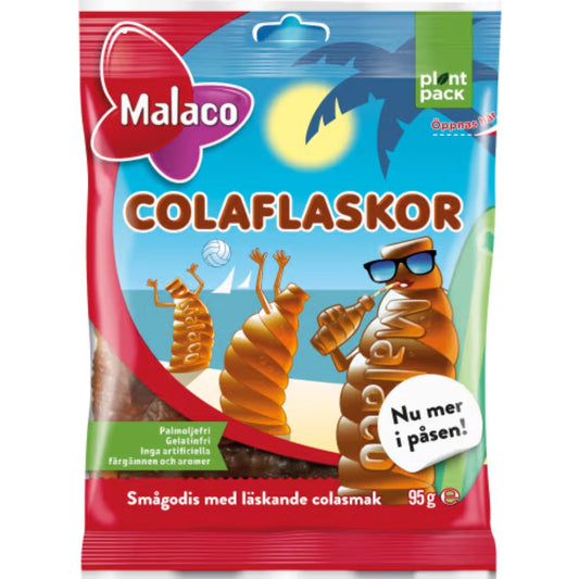 Malaco Kolaflaskor – Cola Bottles 95g