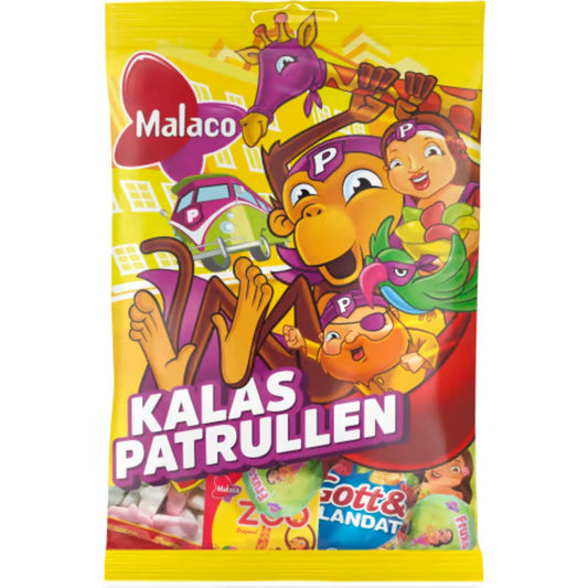 Malaco Kalaspatrullen - Candy Bag with a mix of Malaco Candy 135g