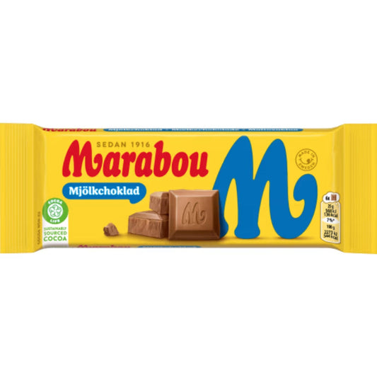 Marabou Mjölkchoklad Chokladkaka - Milk Chocolate bar 90g