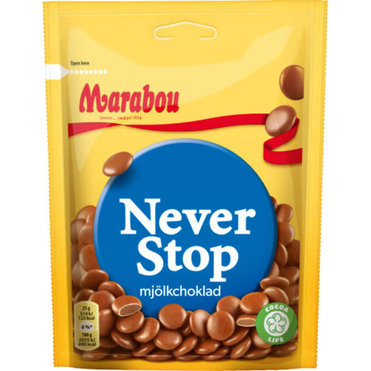 Marabou Never Stop - Chocolate Buttons 150g