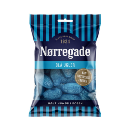 Nørregade Blå Ugglor - Licorice Candies 90g