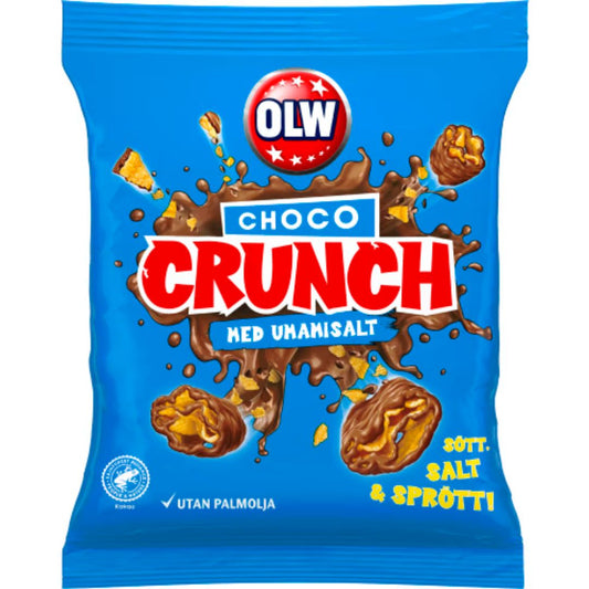 OLW Choco Crunch - Crispy multi-layered corn coated in smooth milk chocolate 90g