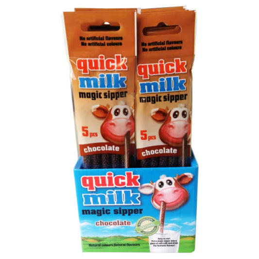 Quick Milk Magic Sipper Choklad - Straws with Chocolate 5P/30g