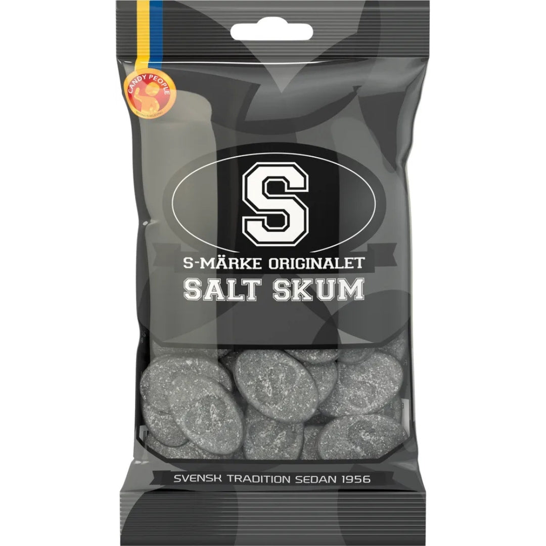 Salta Ess S-Märke Originalet Salt Skum - Salty Foam Candy 70g