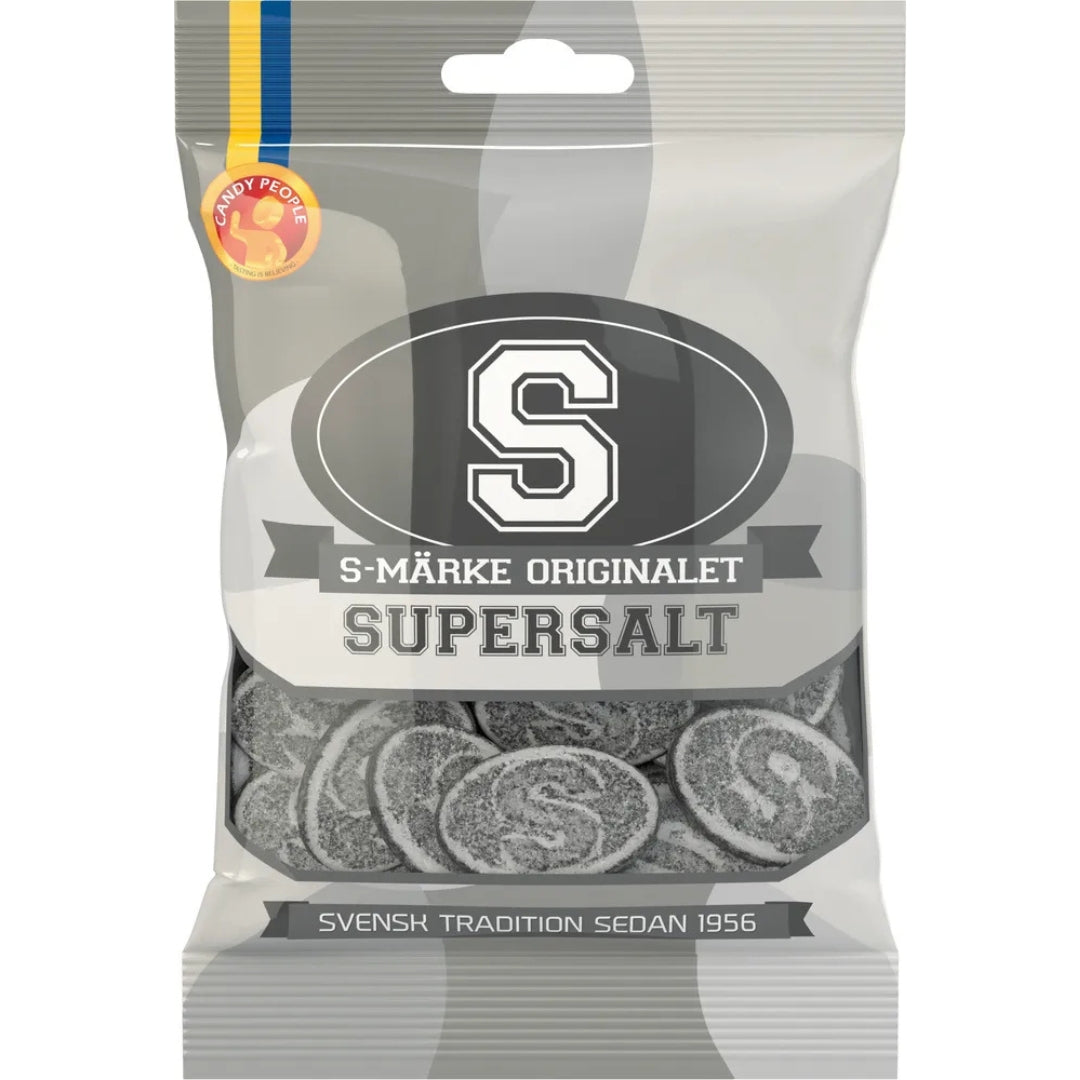 Salta Ess S-Märke Originalet Supersalt - Supersalty Candy 80g