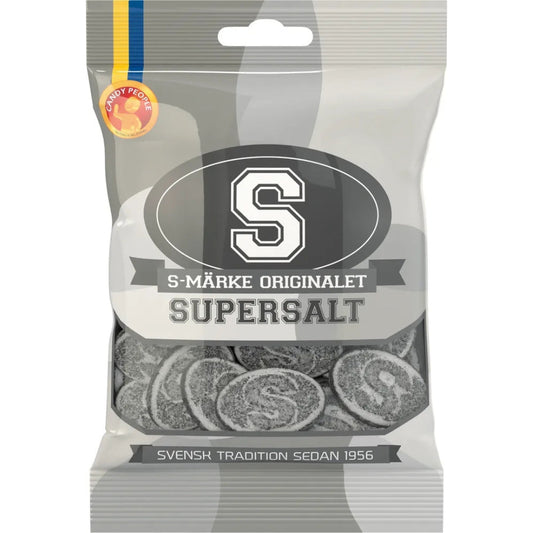 Salta Ess S-Märke Originalet Supersalt - Supersalty Candy 80g