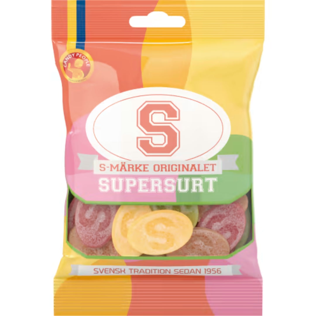 Sura Ess S-Märke Originalet Supersurt - Supersour Candy 80g