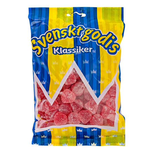 Svenskt Godis Gelehallon - Jelly Raspberry Drops 200g