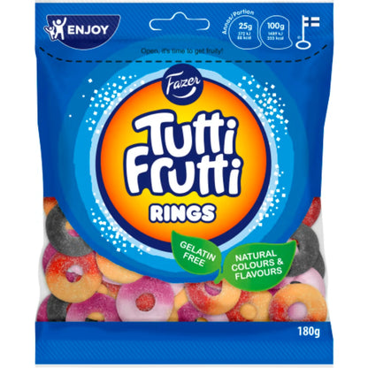 Fazer Tutti Frutti Rings - Fruit Sweet Rings 180g