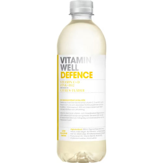 Vitamin Well Defence Citrus/fläder Funktionsvatten Pet - Citrus Elderflower Vitamin Drink 50cl