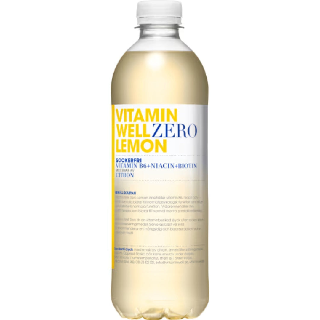 Vitamin Well Zero Lemon Funktionsvatten Pet - Zero Lemon Vitamin Drink 50cl