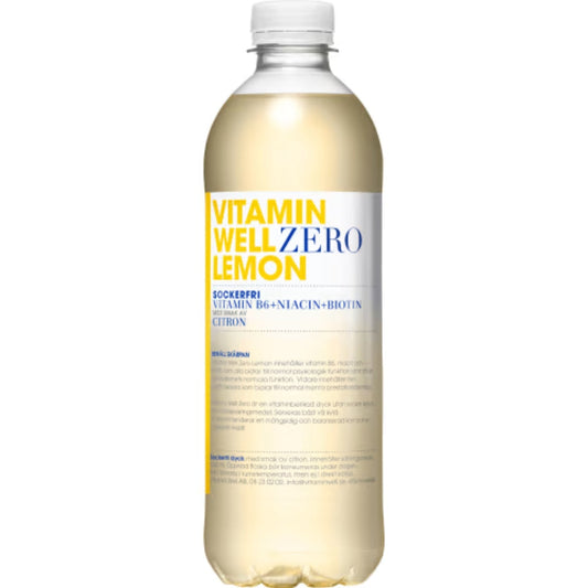 Vitamin Well Zero Lemon Funktionsvatten Pet - Zero Lemon Vitamin Drink 50cl