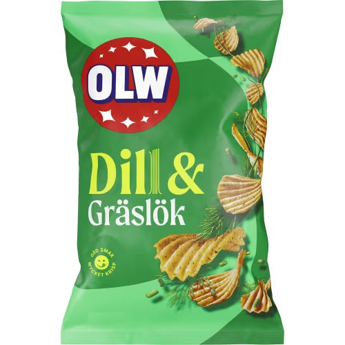 OLW Dillchips – Dill Flavoured Crisps 175g