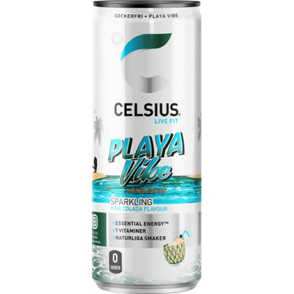 Celsius Playa Vibe Energidryck Burk - Playa Vibe Energy Drink 35.5cl